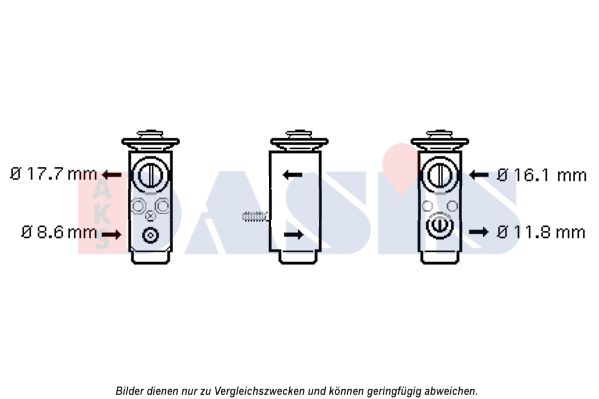 AKS DASIS Paisuntaventtiili, ilmastointilaite 840172N